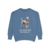 Standard Poodle Sweatshirt, Blue Jean, front view