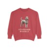 Standard Poodle Sweatshirt, Crimson, front view