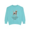 Standard Poodle Dad Sweatshirt, Chalky Mint, front view