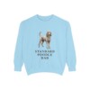 Standard Poodle Dad Sweatshirt, Chambray, front view