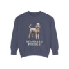 Standard Poodle Sweatshirt, Denim, front view