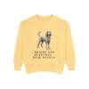 Standard Poodle Humor Sweatshirt, Butter, front view