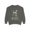 Standard Poodle Humor Sweatshirt, Pepper, front view
