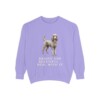 Standard Poodle Humor Sweatshirt, Violet, front view