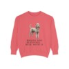 Standard Poodle Humor Sweatshirt, Watermelon, front view