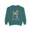Standard Poodle Latin Sweatshirt, Blue Spruce, front view