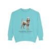 Standard Poodle Latin Sweatshirt, Chalky Mint, front view