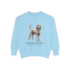 Standard Poodle Latin Sweatshirt, Chambray, front view