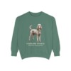 Standard Poodle Latin Sweatshirt, Light Green, front view