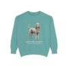 Standard Poodle Latin Sweatshirt, Seafoam, front view