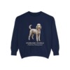 Standard Poodle Latin Sweatshirt, True Navy, front view