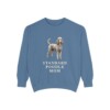 Standard Poodle Mom Sweatshirt, Blue Jean, front view