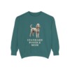 Standard Poodle Mom Sweatshirt, Blue Spruce, front view