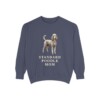 Standard Poodle Mom Sweatshirt, Denim, front view