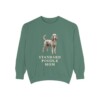 Standard Poodle Mom Sweatshirt, Light Green, front view