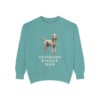 Standard Poodle Mom Sweatshirt, Seafoam, front view