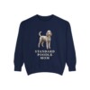Standard Poodle Mom Sweatshirt, True Navy, front view