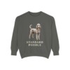 Standard Poodle Sweatshirt, Pepper, front view