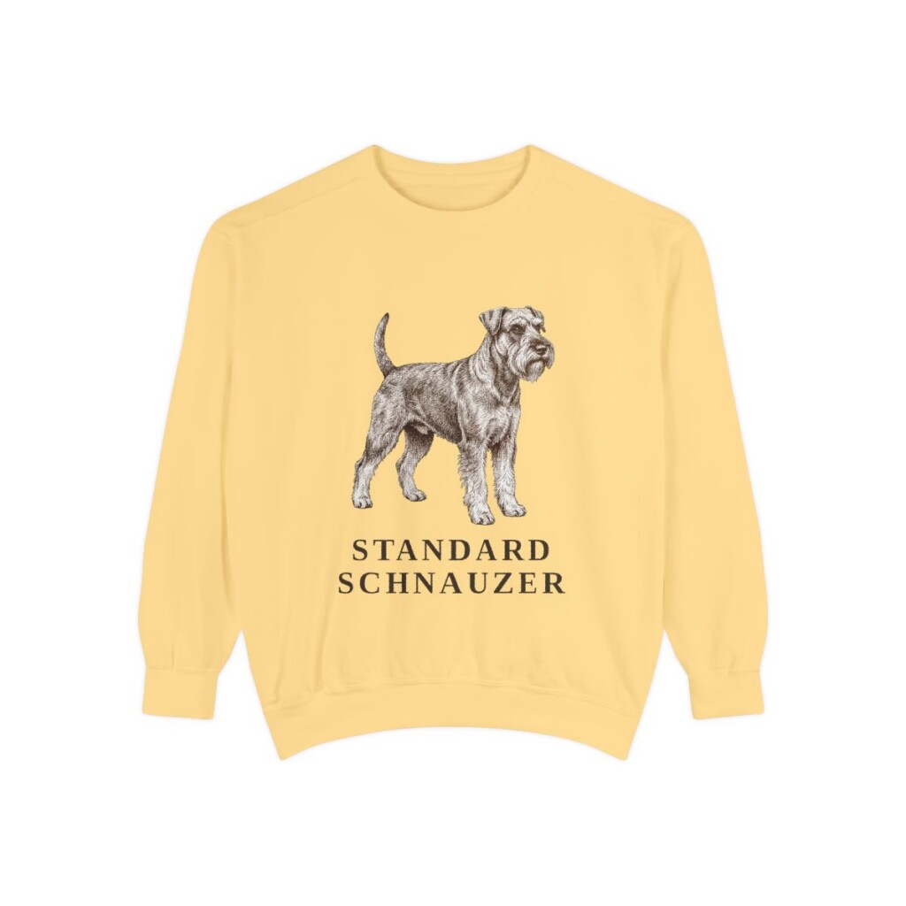 Standard Schnauzer Sweatshirt, Butter, front view