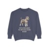 Standard Schnauzer Dad Sweatshirt, Denim, front view