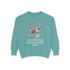 Standard Schnauzer Dad Sweatshirt, Seafoam, front view