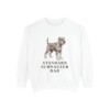 Standard Schnauzer Dad Sweatshirt, White, front view