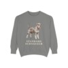 Standard Schnauzer Sweatshirt, Grey, front view