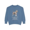 Standard Schnauzer Humor Sweatshirt, Blue Jean, front view