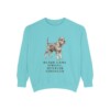 Standard Schnauzer Humor Sweatshirt, Chalky Mint, front view