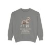 Standard Schnauzer Humor Sweatshirt, Grey, front view