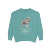 Standard Schnauzer Humor Sweatshirt, Seafoam, front view