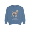 Standard Schnauzer Latin Sweatshirt, Blue Jean, front view