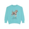 Standard Schnauzer Latin Sweatshirt, Chalky Mint, front view