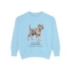 Standard Schnauzer Latin Sweatshirt, Chambray, front view