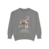 Standard Schnauzer Latin Sweatshirt, Grey, front view