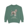 Standard Schnauzer Latin Sweatshirt, Light Green, front view