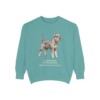Standard Schnauzer Latin Sweatshirt, Seafoam, front view
