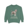 Standard Schnauzer Sweatshirt, Light Green, front view