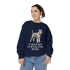 Standard Schnauzer Mom Sweatshirt, True Navy, person 2 front