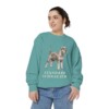 Standard Schnauzer Sweatshirt, Seafoam, person 2 front