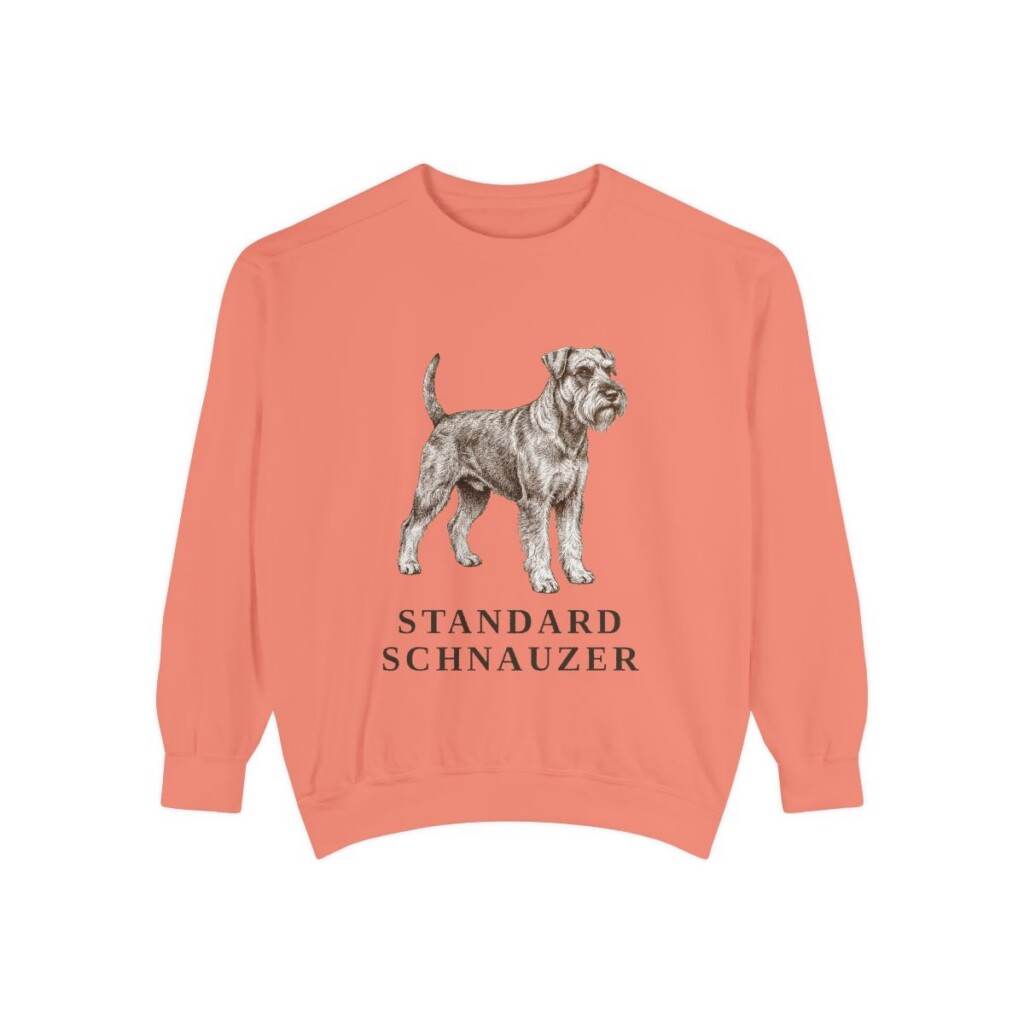 Standard Schnauzer Sweatshirt, Terracotta, front view