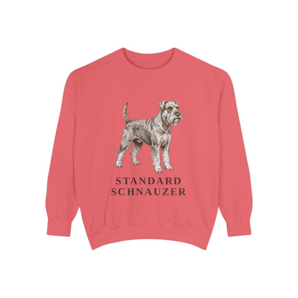 Standard Schnauzer Sweatshirt, Watermelon, front view