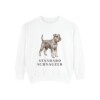 Standard Schnauzer Sweatshirt, White, front view