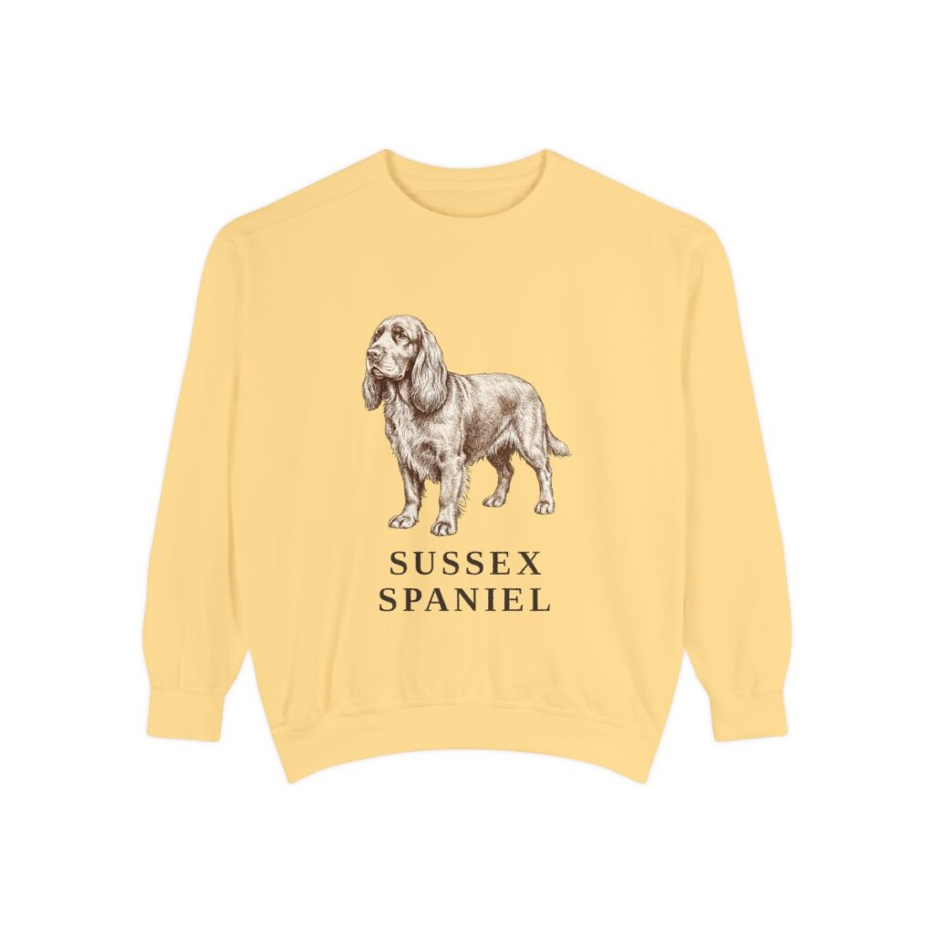 Sussex Spaniel Sweatshirt, Butter, front view