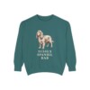 Sussex Spaniel Dad Sweatshirt, Blue Spruce, front view