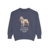 Sussex Spaniel Dad Sweatshirt, Denim, front view