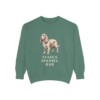 Sussex Spaniel Dad Sweatshirt, Light Green, front view