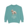 Sussex Spaniel Dad Sweatshirt, Seafoam, front view