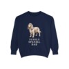 Sussex Spaniel Dad Sweatshirt, True Navy, front view