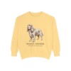 sussex-spaniel-sweatshirt-latin-butter-1 Sussex Spaniel Latin Sweatshirt, Butter, front view